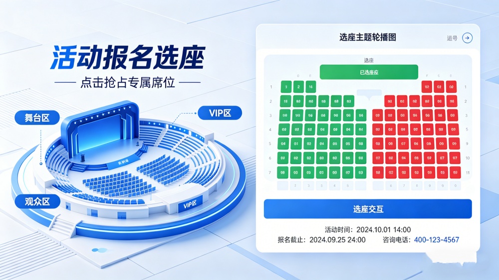 微信公众号活动报名预约如何增加选座功能？图文教程