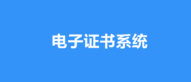 电子证书系统怎么做